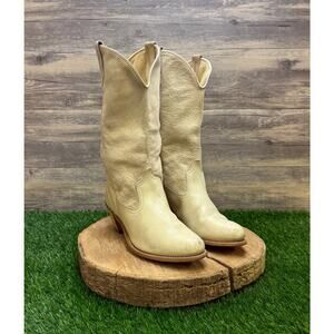 Wolverine Women - Size 9M - Vintage Cream Suede Cowboy Boots Style 251934